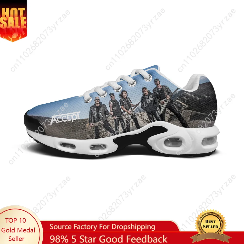 Accept Band Lightweight Sports Shoes Tailor-Made Air Cushion Sneakers Men Women Teenager High Quality Custom Made Couples Shoes