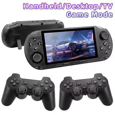 【Handheld/Desktop/TV Mode】SF3000 HD 4.5-inch Retro Handheld Game Console FHD Portable Game Player for PS1 GBA SNES MAME Emulator