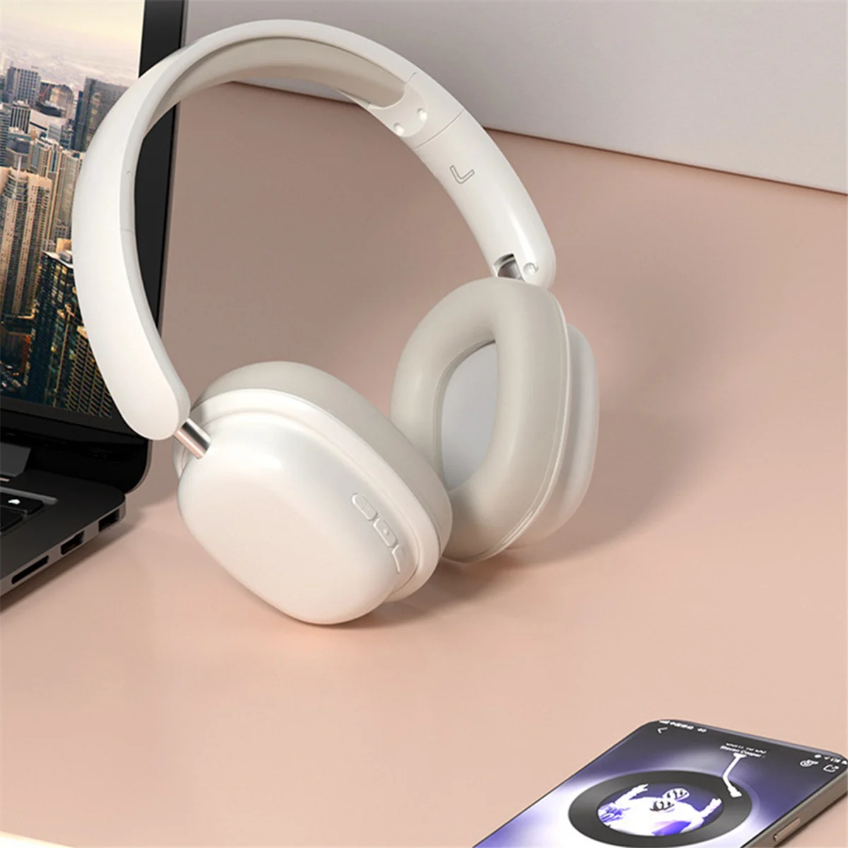 Auriculares inalámbricos tipo Bluetooth para juegos, auriculares con micrófono de gran potencia de enchufe especial para juegos, A