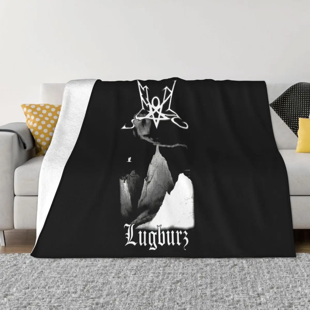 Summoning Lugburz Black Metal Band Loose Unisex Goth Hot Cheap Price Summer Brand New New Print Throw Blanket