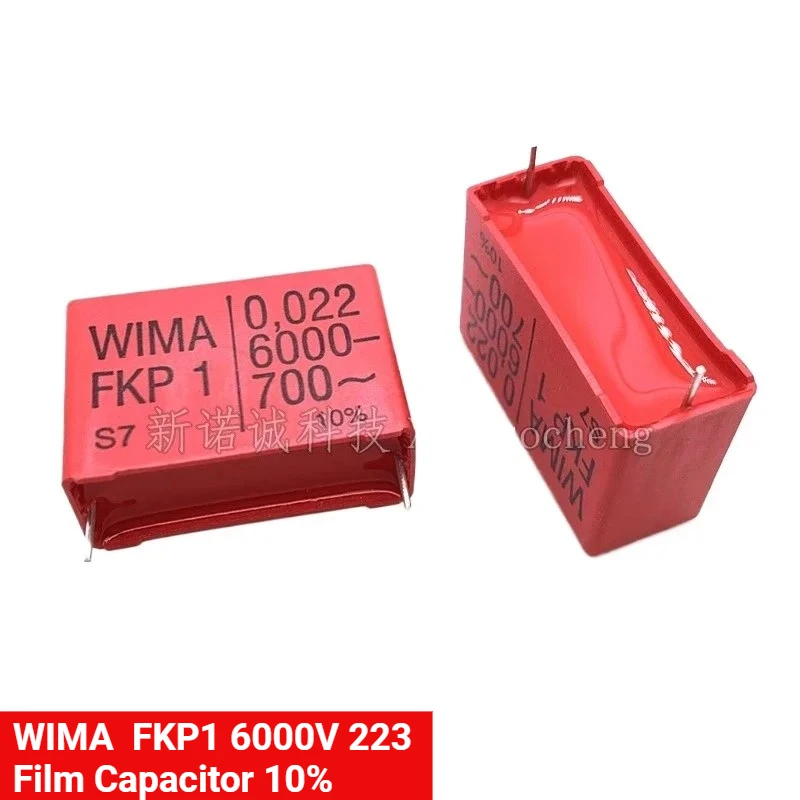 1 szt./5 szt. NOWY Niemiecki kondensator foliowy WIMA FKP1 0,022UF 6000V 223 22NF 10% Raster 37,5mm