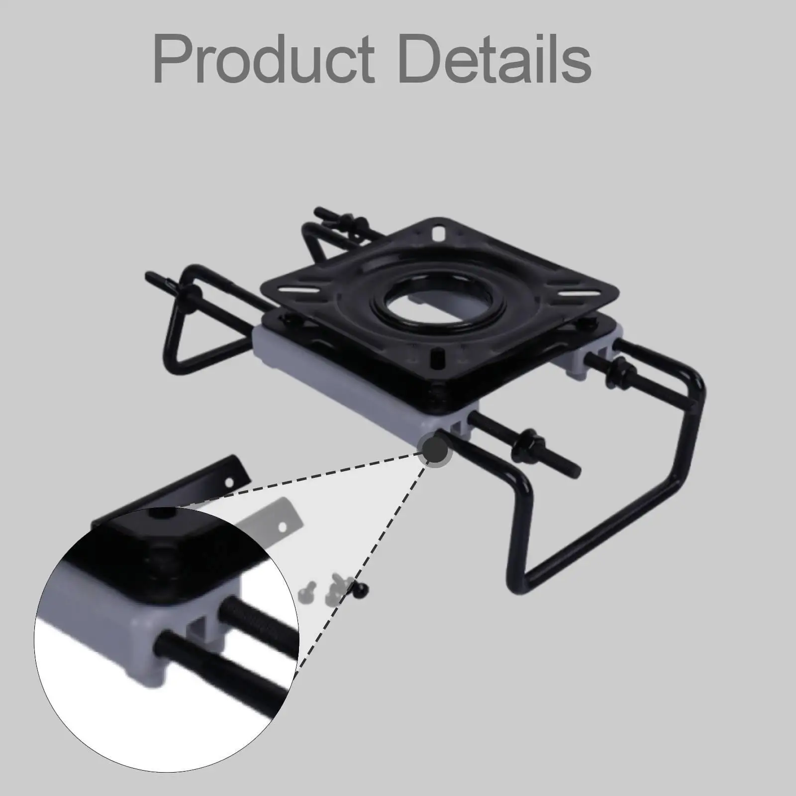 Heavy Duty Boat Seat Swivel Mount Secure Locking Rotatable Chair Pedestal for Foldable Boat