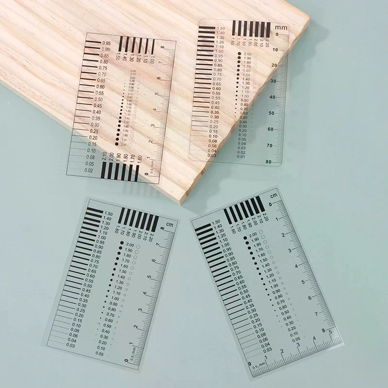 Measuring Pass Badge Gauge Welding Gage Stain Crack Contrast Ruler Wire Gauge Transparent Film Ruler Tool