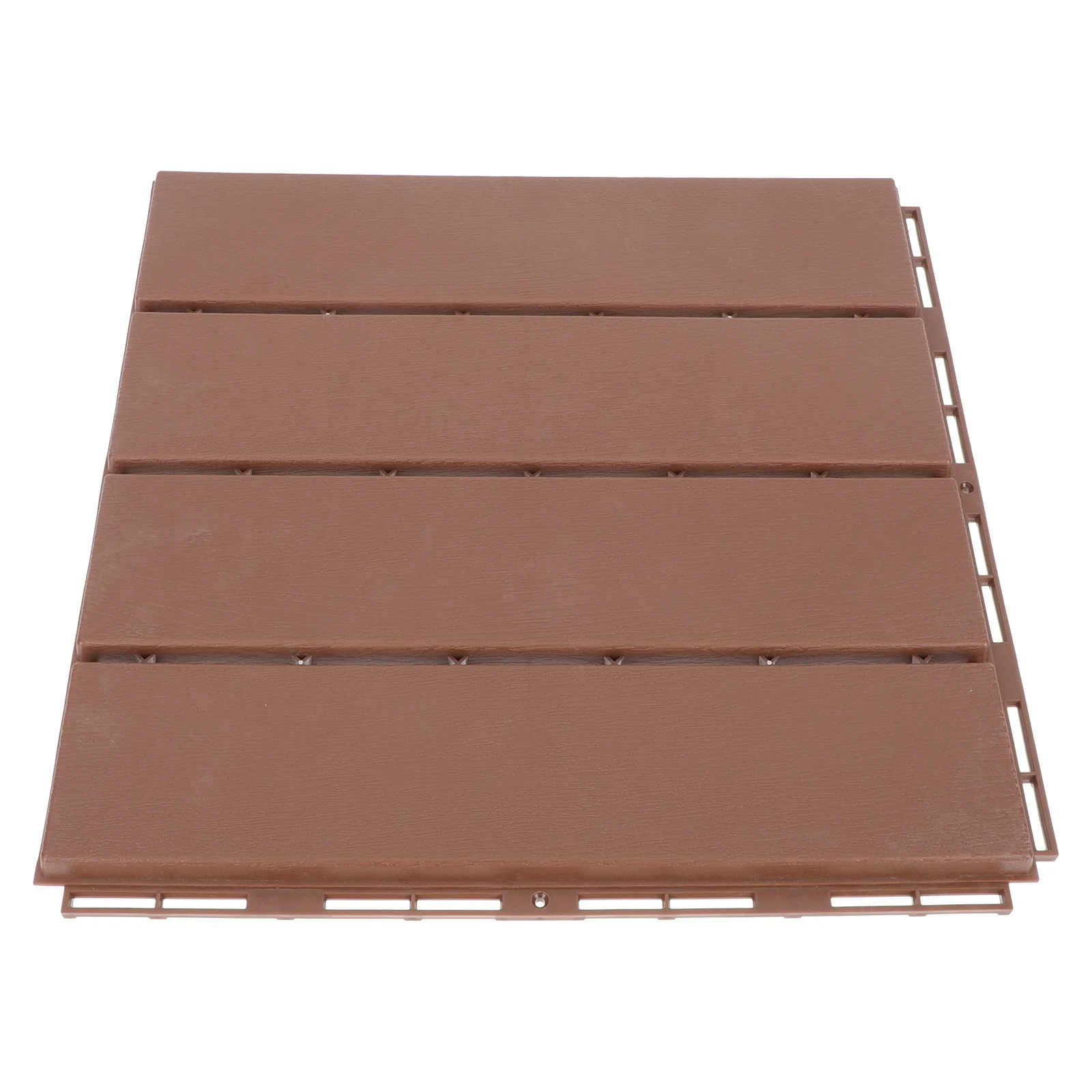 

Wood-Plastic Floor Single Piece Interlocking Waterproof Flooring for Yard Deck Corridor Garden Area Sturdy Long-Lasting