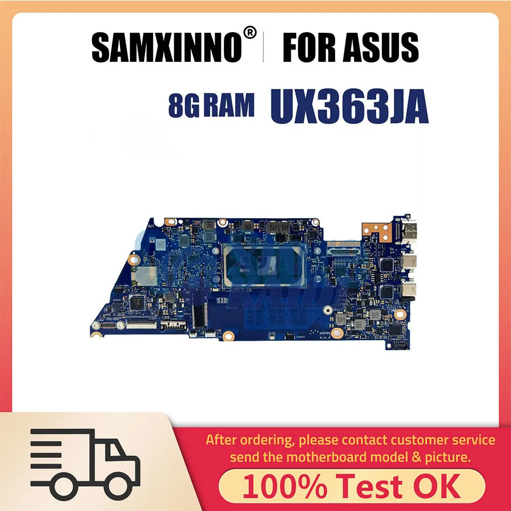 

Ноутбук Материнская плата Asus Zenbook Flip UX363JA UX363JA RX363JA BX363JA материнская плата для ноутбука i5 i7 10-го поколения ЦП 8 ГБ 16 ГБ ОЗУ ﻿