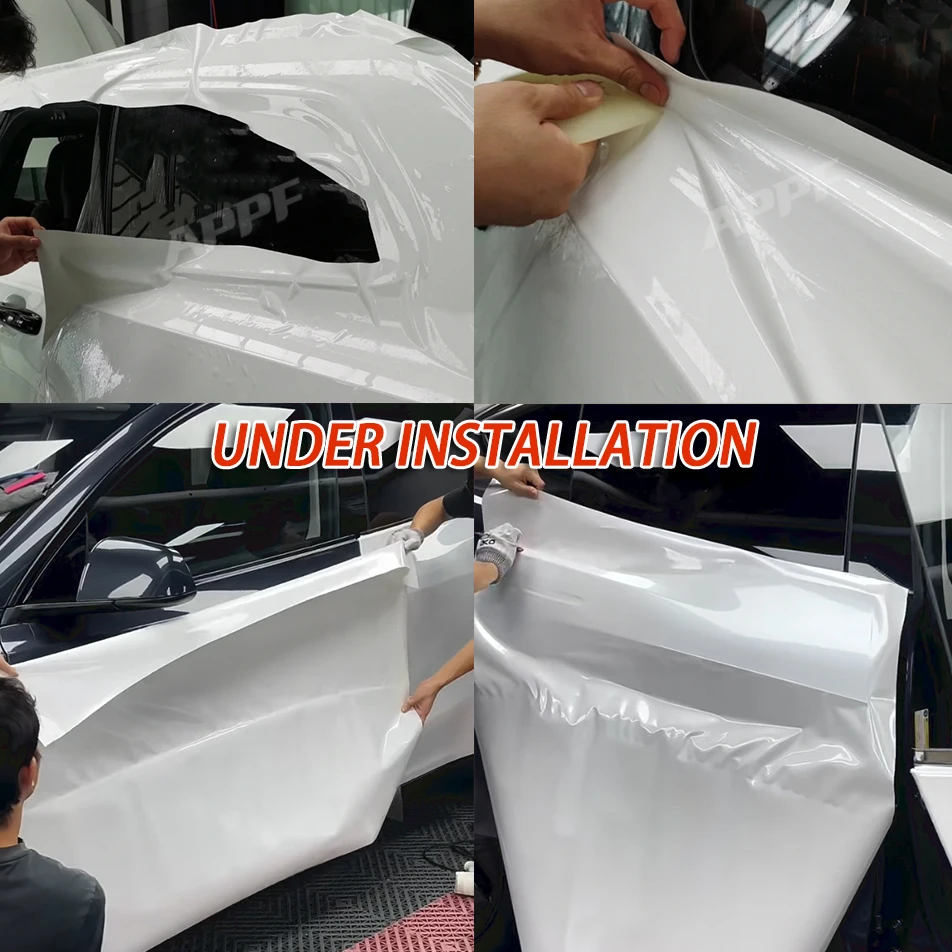 Premium Car Wraps Viny TPU metallic snow-white  Car Wrap Paper Paint Protect Film Color Change Film Color Vinyl