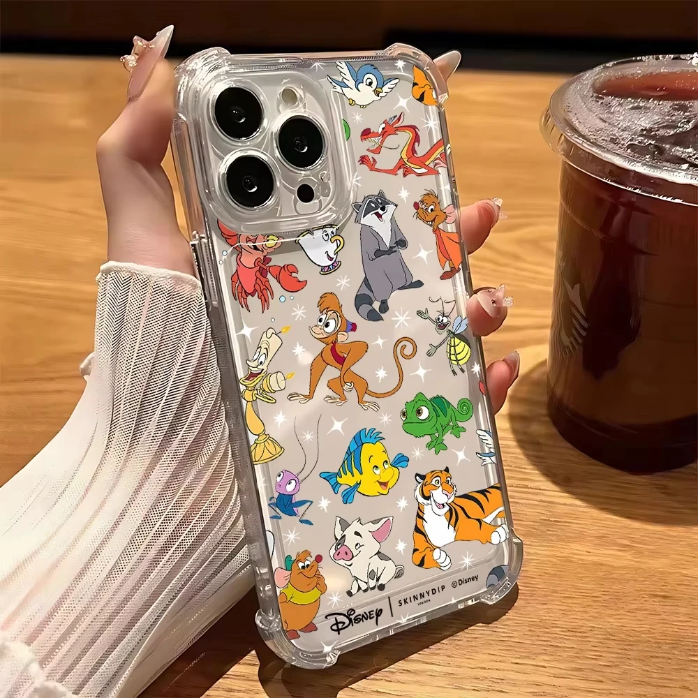 Cartoon Winnie The Pooh Phone Case For Samsung Galaxy S26 S25 S24 S23 S22 S21 S20 Edge FE Ultra Plus 4G 5G Anti Fall Clear TPU view 4