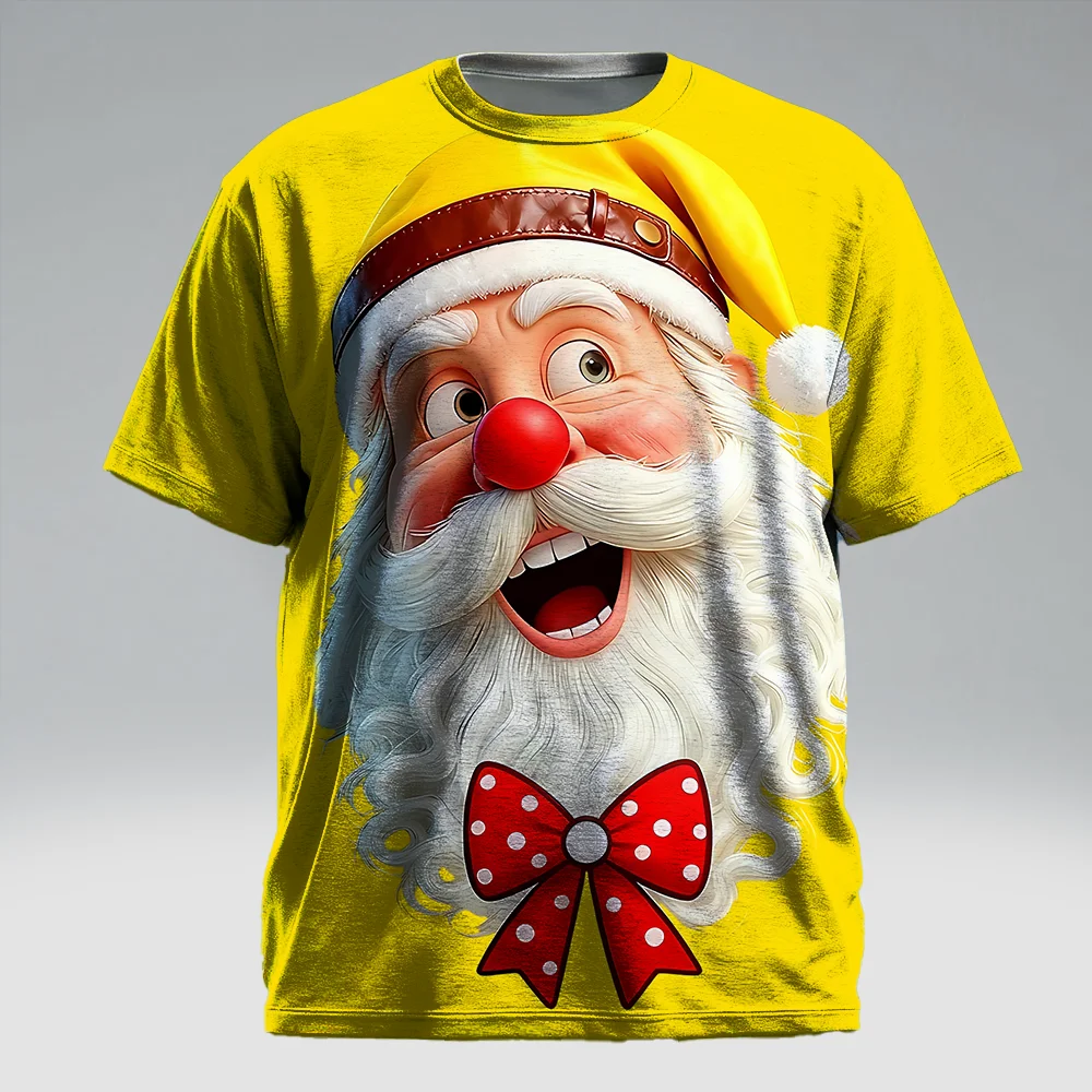 

S-9xl plus size Big & Tall Short Sleeve (Christmas Element) Stylish Red-Green Hues, Lightweight, Fits Guys for All-Day Comfort