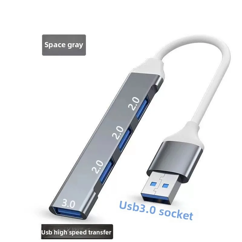 USB 3.0 4-Port Hub - Type-C Expander with 5Gbps Card Reader, Compatible with Laptops & Phones, Laptops & Computers