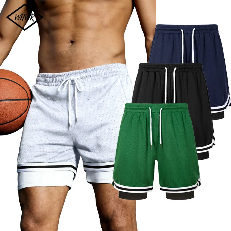 

Летние шорты для бега и баскетбола мужские, дышащие, с эластичным поясом, разноцветные, спортивная одежда, тренировочные, уличные шорты, размеры S-XXXL