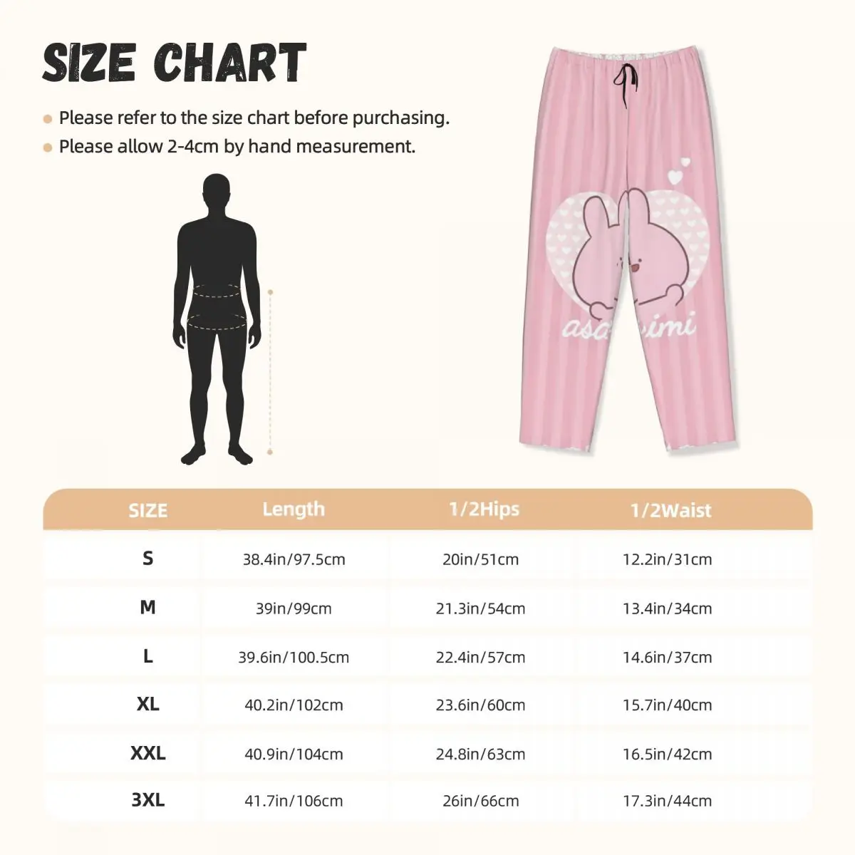 Custom Cartoon A-Asamimichans Cute Pajama Pants Sleepwear Women Elastic Waistband Sleep Lounge Bottoms with Pockets view 5