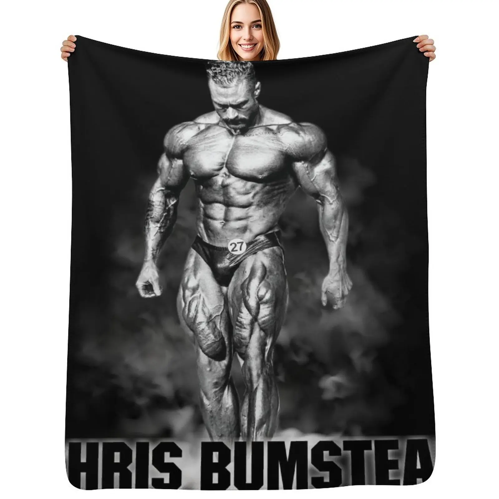 Chris Bumstead CBum Bodybuilder Throw Blanket christmas gifts Designers christmas decoration warm winter Soft Blankets