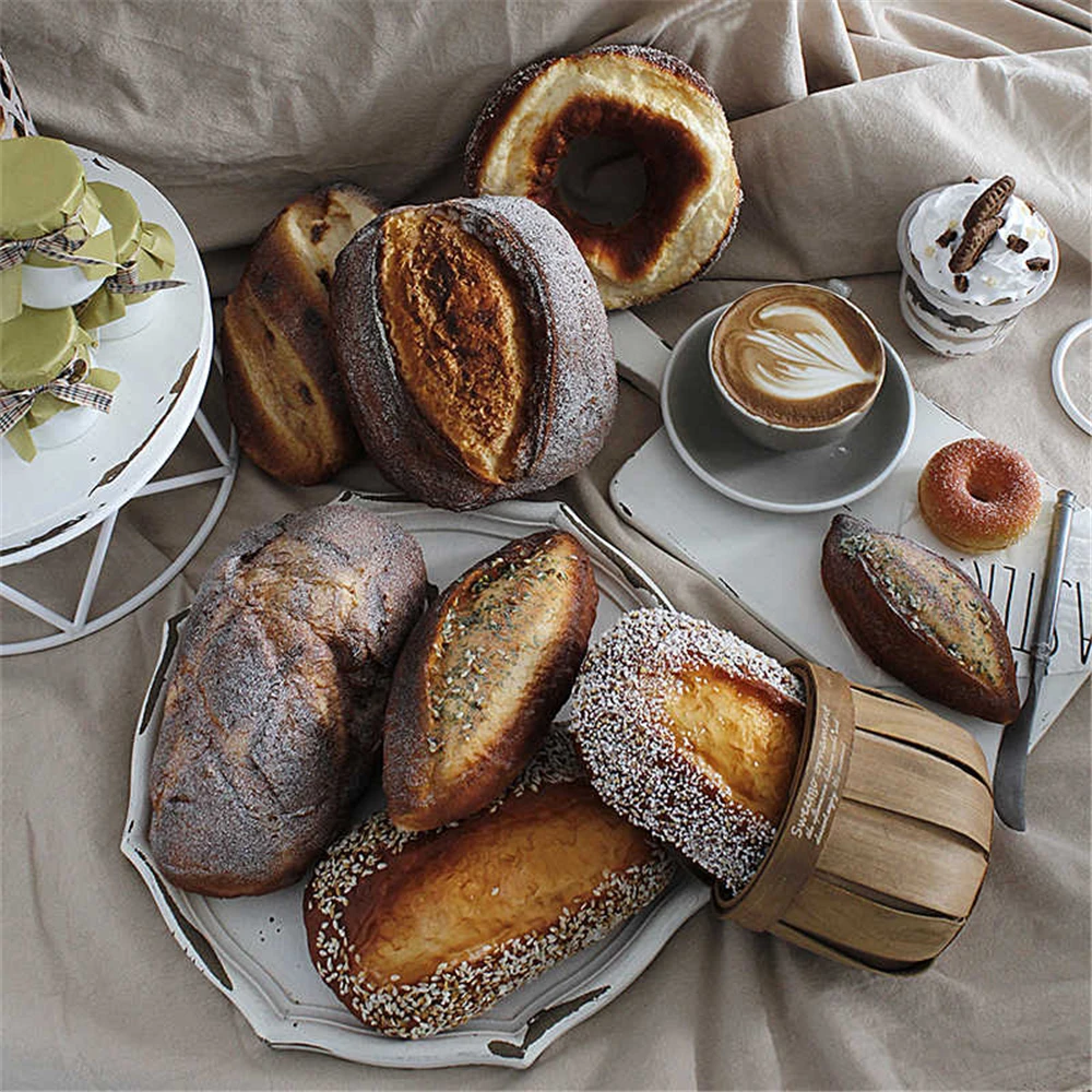 Bread Props Artificial Food Photo Props Restaurant Dessert Cake Shop Store Cabinet Decoration Big Fake Simulation Bread Model