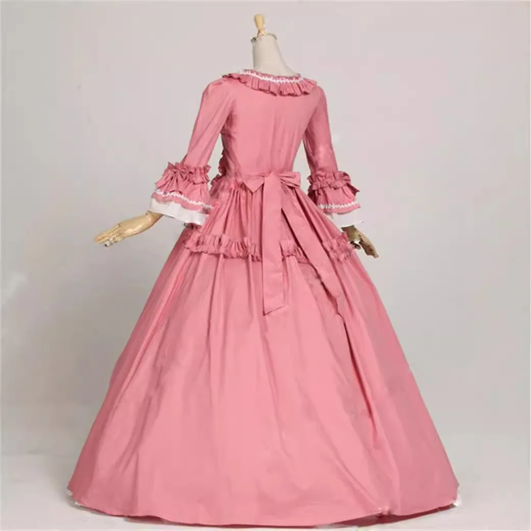 Vestido de Bella del Sur para mujer, vestido de fiesta rosa del Sur de la guerra Civil, vestido gótico victoriano rococó, disfraz para Navidad y Halloween