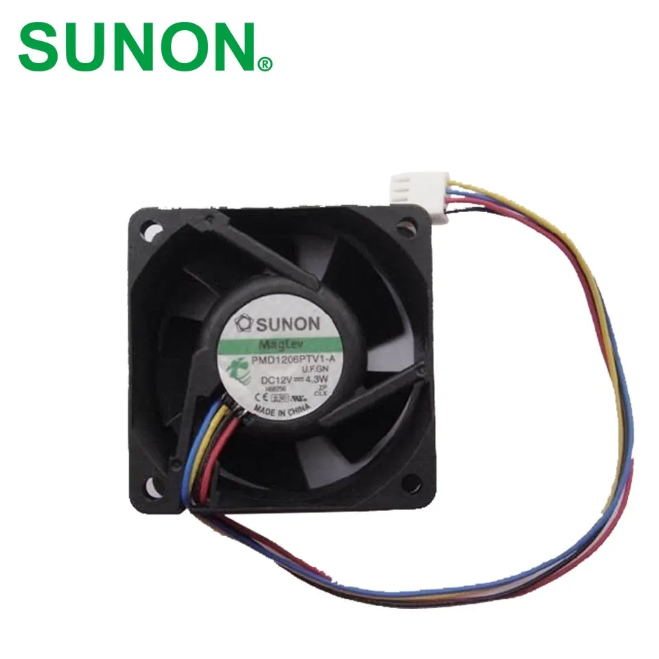 

6025 DC12V 4.3W PMD1206PTV1-A 60mm 4-wire cooling fan for SUNON