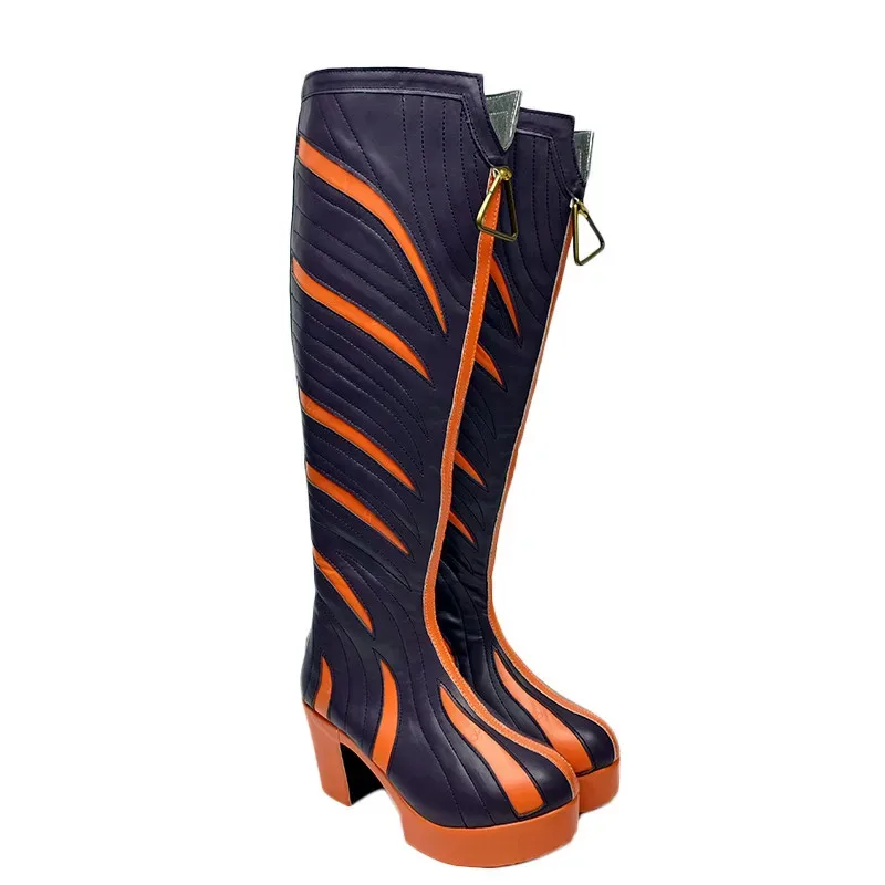 لعبة Apex Loba أحذية كوسبلاي أحذية دعامة كعب عالي إكسسوارات الهالوين مصنوعة حسب الطلب