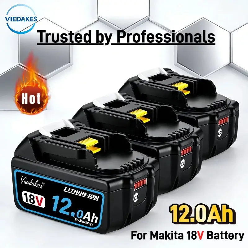 

original 18V 8Ah 10Ah 12Ah Grade A Lithium Battery for Makita 18V Power Tools, DTD157 / DTD173 DDF485 DDF486 Long Cycle Life