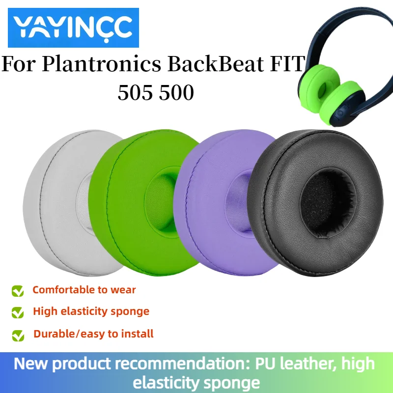 

YAYINCC New Arrivals Replacement Protein skin memory sponge Ear Pads for Plantronics BackBeat FIT 505 500 Headset Earmuff