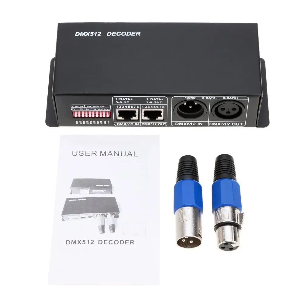 Decodificatore DMX512 a 3 canali Controller LED RGB Stage Light Project DMX512 Master