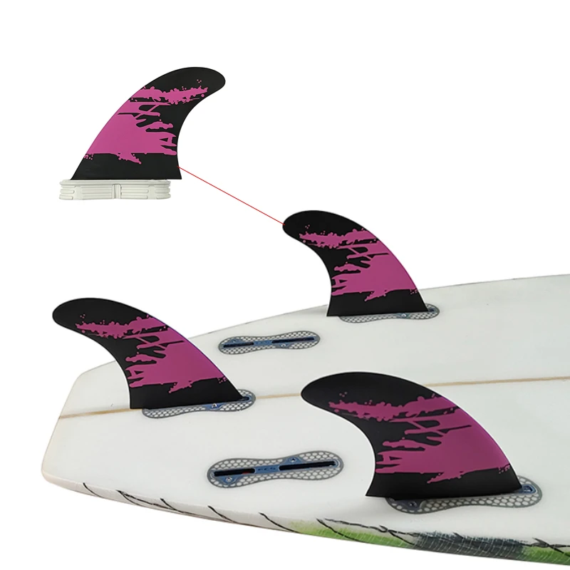 

Surf Fins 2 M Size Surfboard Fins with Upsurf logo key Tri fin set Double Tabs 2 Fin Hot Sell Double Tabs 2 Fin Quilhas Upsurf