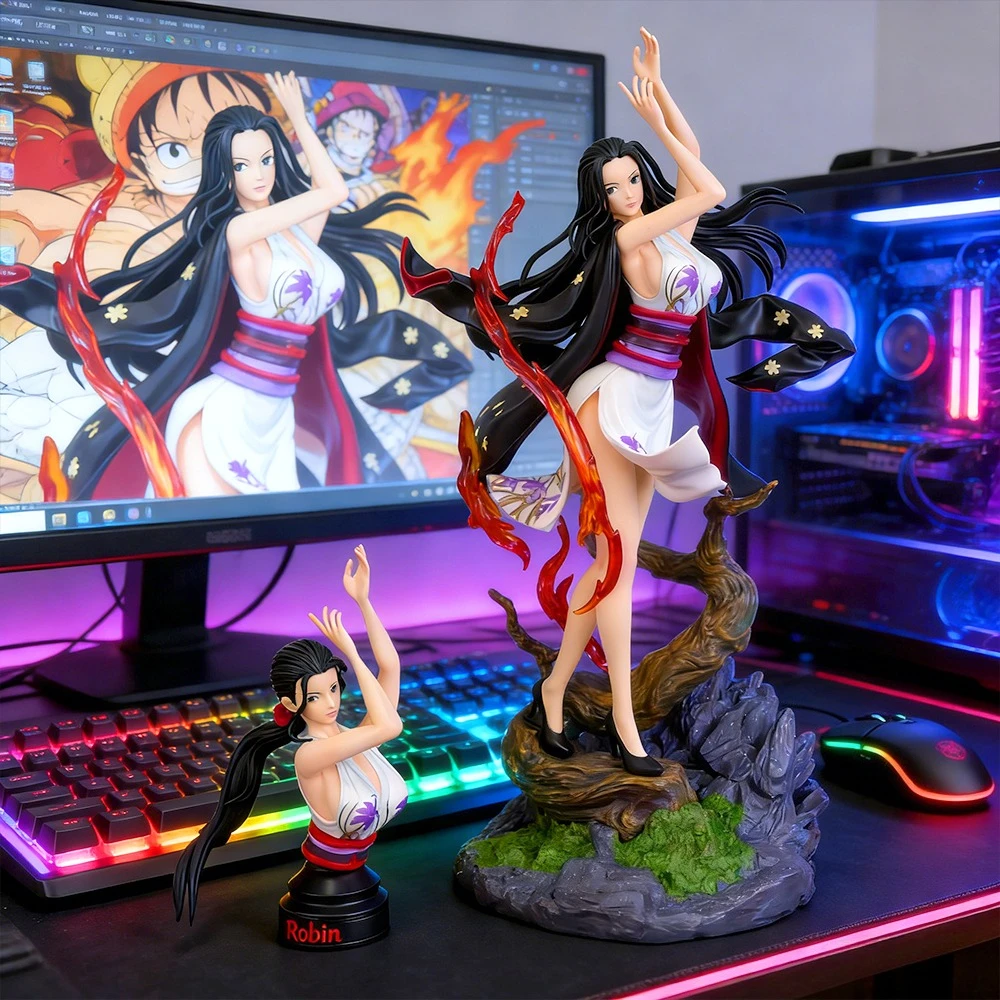 

14.96in/38cm Anime ONE PIECE Figure Nico Robin Action Figures PVC Statue Model Collection Toys Gifts