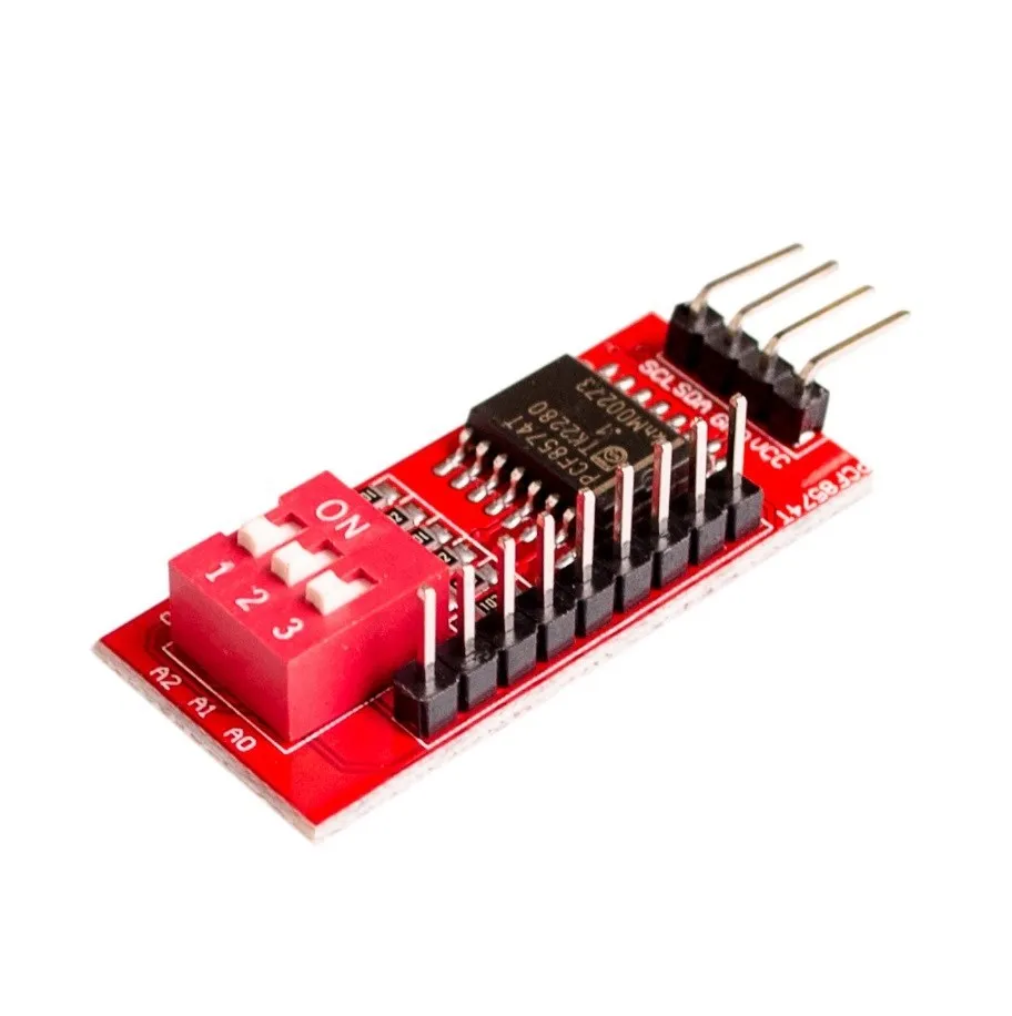 【Robot ah】 PCF8574 PCF8574T I/O per I2C IIC Port Interface Support modulo esteso a cascata per scheda di espansione Arduino High Lo