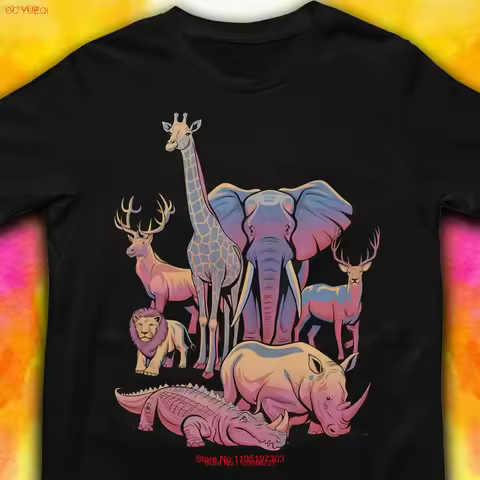 Zoo Animals T Shirt Wildlife Animal Lover Wild Safari Dreams Day GifT Exotic vintage Washed Casual Soft homme designer clothes