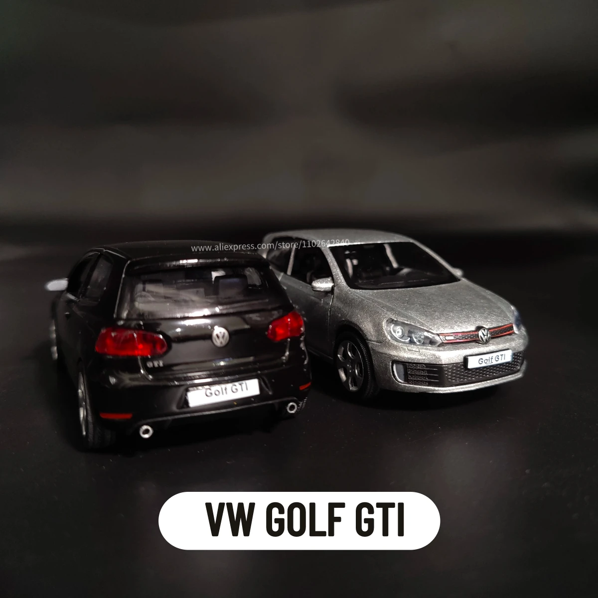 1:36 Metal Diecast Car Model Repilca VW Golf GTI Classic Scale Miniature Collection Vehicle Hobby Kid Toy for Boy Xmas Gift