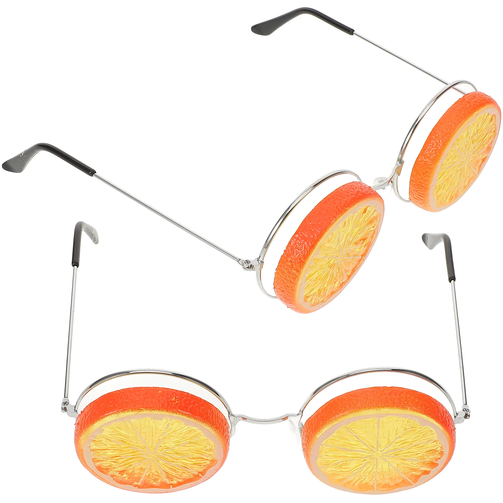

2Pcs Party Glasses Funny Lemon Shaped Photo Props Lightweight Comfortable Wearable Eyewear for Dance Festival Wedding Beach