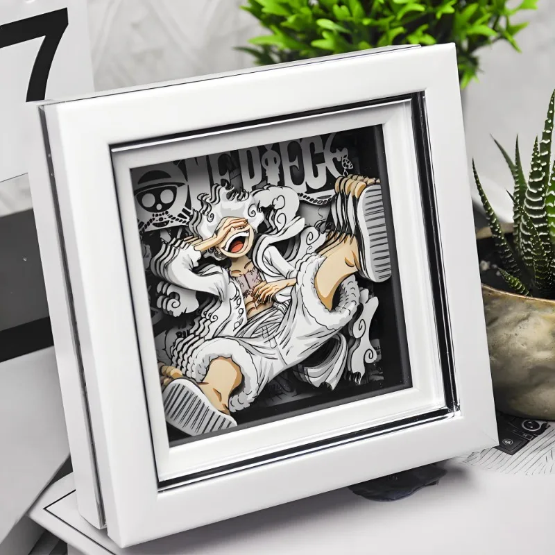 원피스 Luffy 애니메이션 만화 새로운 3D 입체 장식 그림 맞춤형 데스크탑 거실 입구 장식 선물
