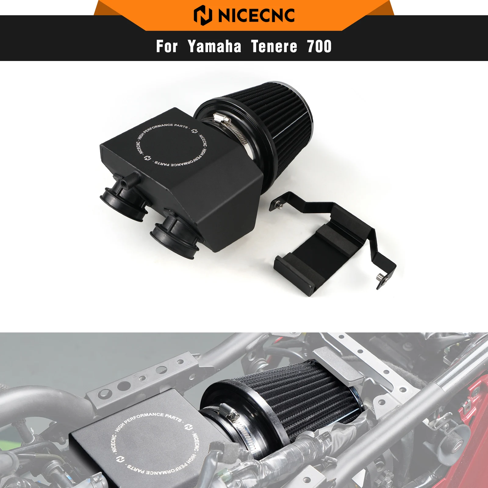 

For Yamaha Tenere 700 2022-2024 2023 NICECNC Air Filter Box Assembly Air Cleaner Case For Tenere 700 Accessories BW3-14401-02-00