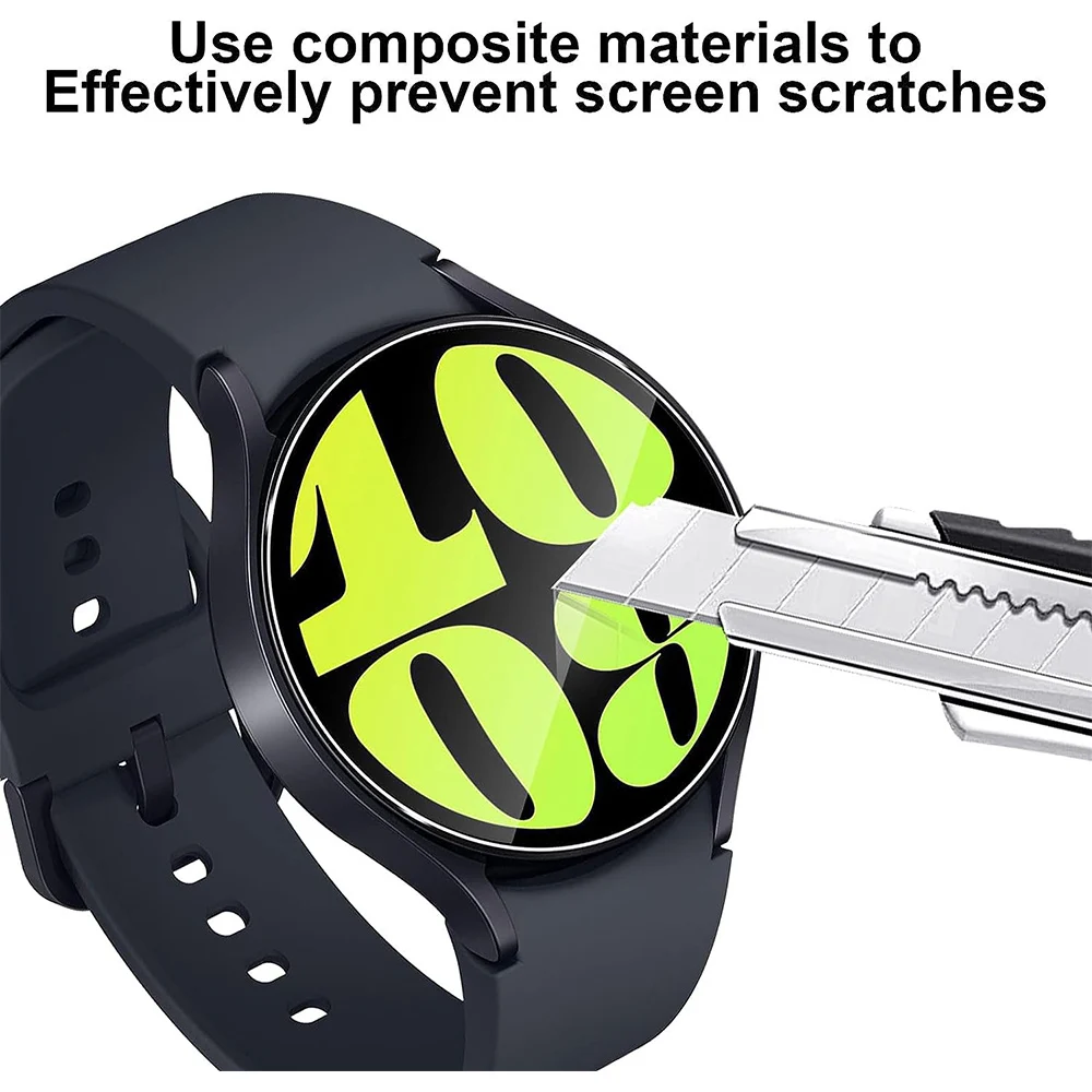3/6Pcs Watch Protective Film For Samsung Galaxy Watch 6 40mm/44mm Anti-fall Scratch Tempered Film Smart Watch HD Screen Film