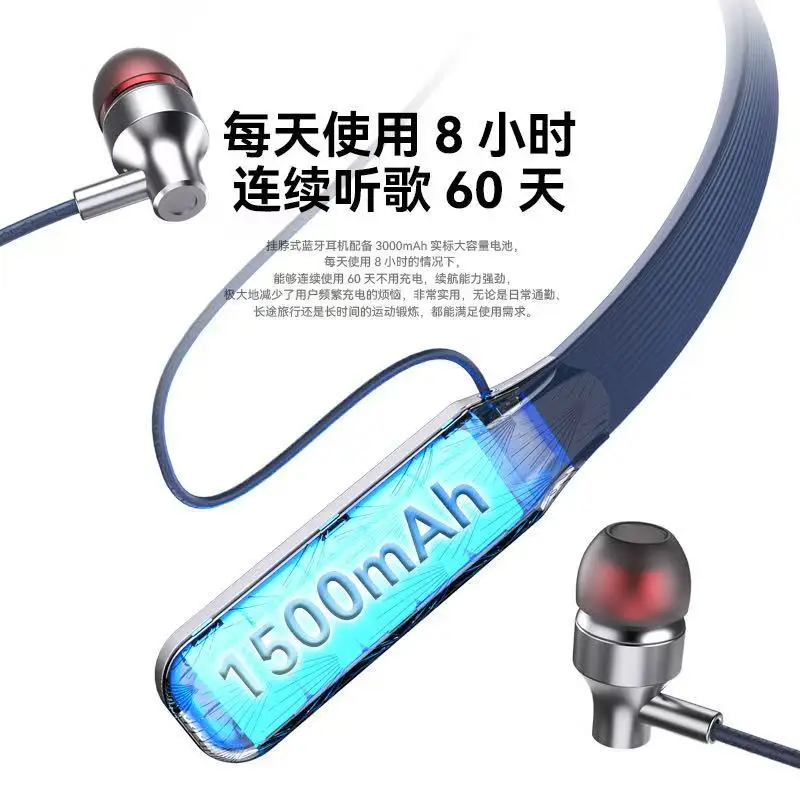 

2025 hot sale Ancheng new neck wireless bluetooth headset game headset high sound quality HIFI speaker stereo noise reduction ul