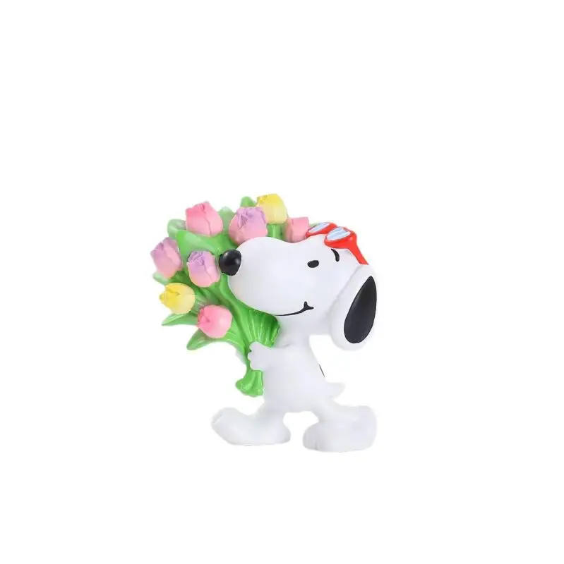 Snoopy Cartoon Blind Box Daisy Hill Puppies Figurine Cute Desktop Ornament Creative Collectible Model Nice Gift for Decoration