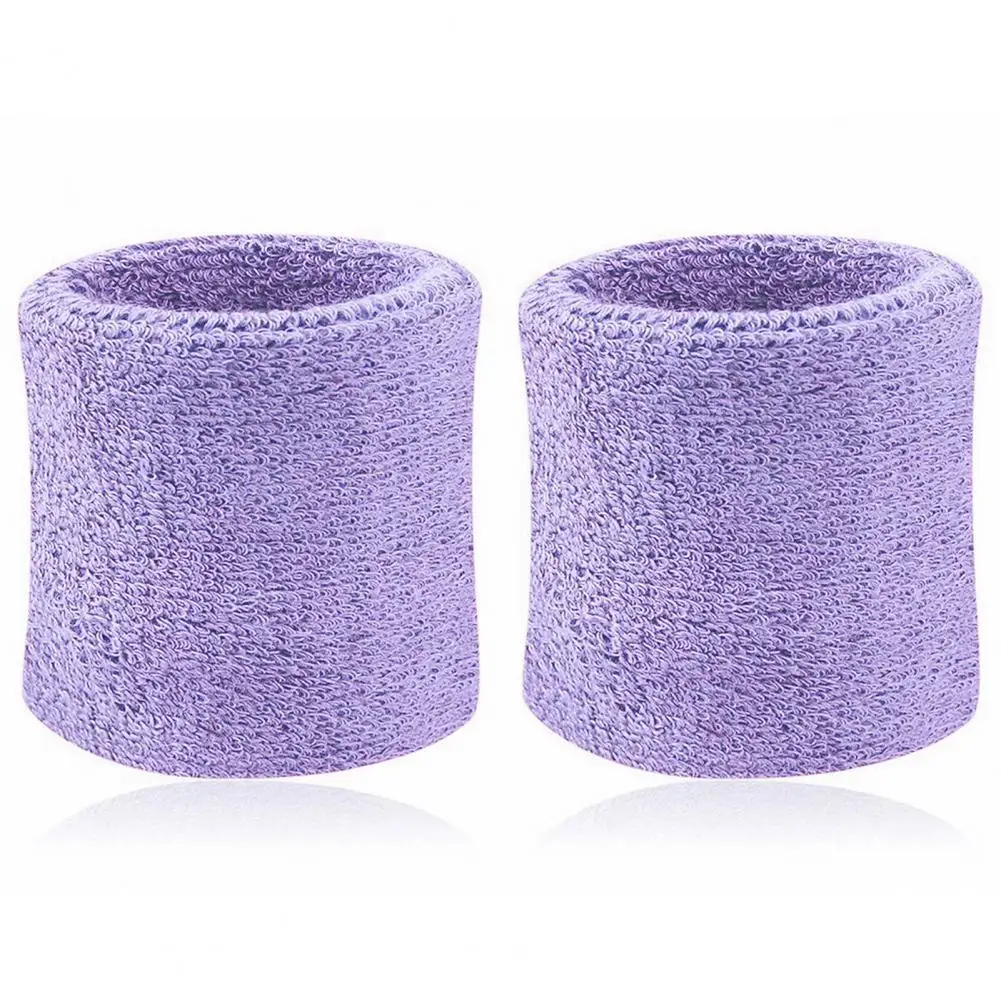 2 stuks katoenen polsband polsbandje tenniszweetbanden sneldrogende fitness zweetbandjes polsband veiligheid polssteun brace wrap band
