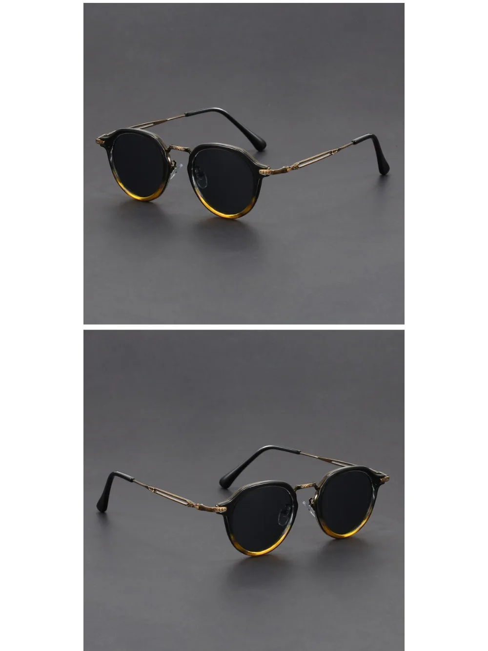 Schildkröten-Acetat-Metallbeinschirme, Rahmen, handgefertigt, oval, quadratisch, für Herren, klassisch, handgefertigt, Damenbrille mit hoher Qualität – Detail 7