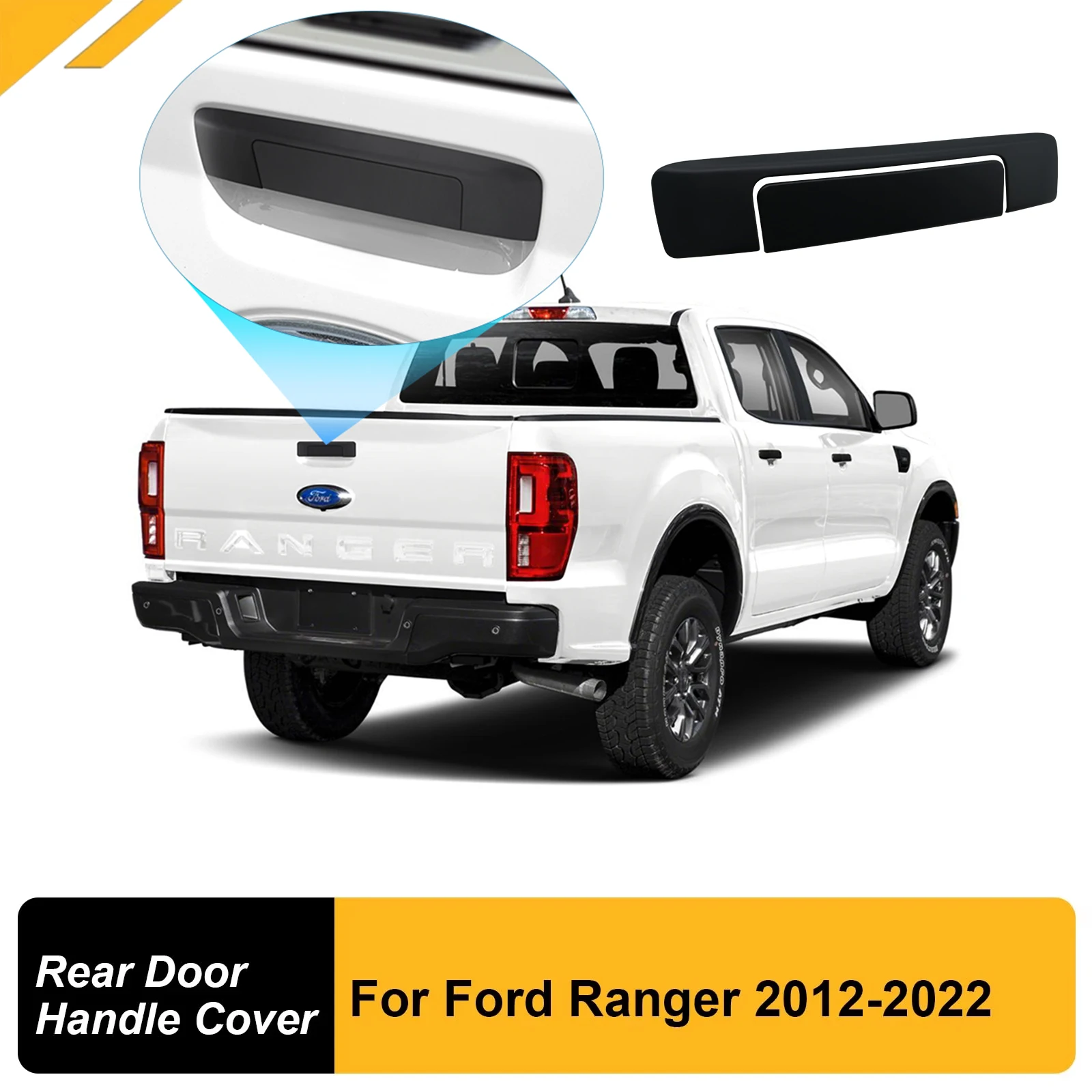 

Keyless Tailgate Handle Covers Trim For Ford Ranger PX PX2 PX3 Limited XLT Wildtrak 2012-2022 T6 T7 T8 Car Styling Accessories