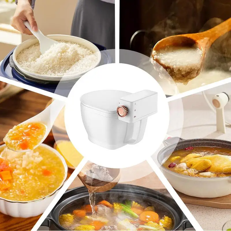 Electric Hot Pot Mini Pot Multi-function Electric Cooker toilet Bowl Design Non-Stick Frying Pan Portable Over-Heating Boil Dry