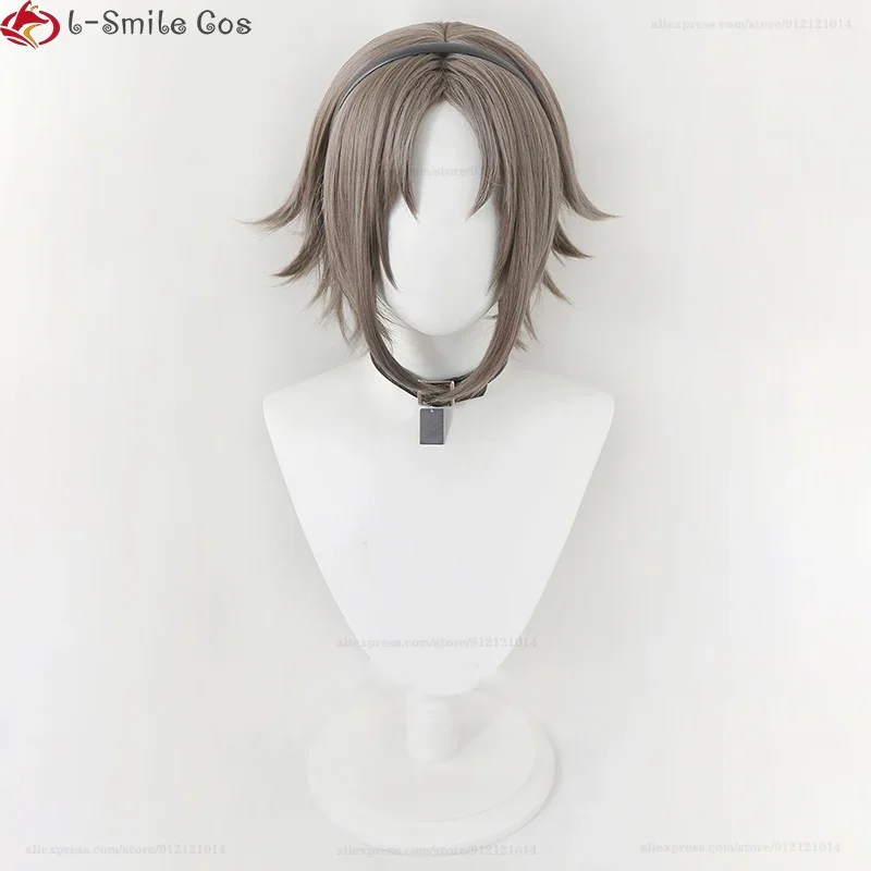 High Quality VTuber NIJISANJI Luxiem Mysta Rias Cosplay Wig Dark Grey Short Heat Resistant Synthetic Hair Halloween Party Wigs