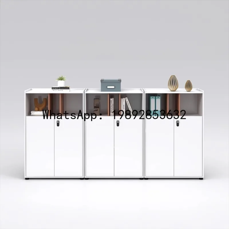 

PYJ File Cabinet Wooden File Cabinet Company Staff Office Locker Simple Background Cabinet