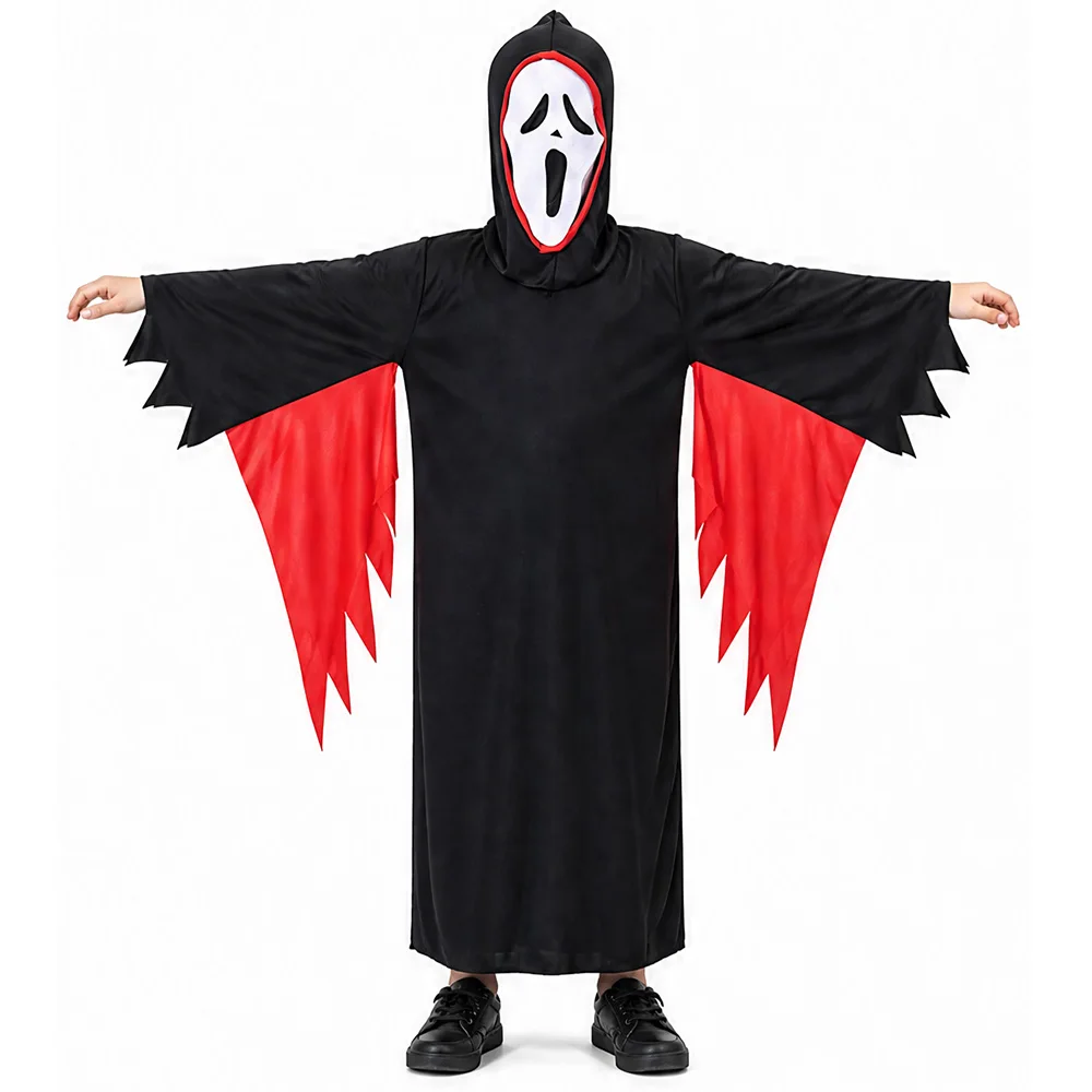 Disfraz de Fantasma Terrorífico de Halloween, Atuendo de Dios de la Muerte, Accesorio de Disfraz, Mascarada, Disfraz de Terror para Hombre, Ropa para Fiesta de Carnaval