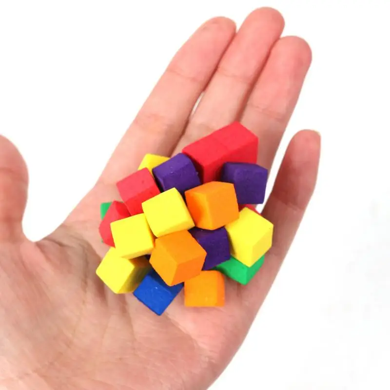 مكعبات لاصقة كتل إسفنجية ناعمة التراص رغوة الطوب البناء مكعبات ما قبل المدرسة لعب للمنزل مدرسة مركز الرعاية النهارية رياض الأطفال