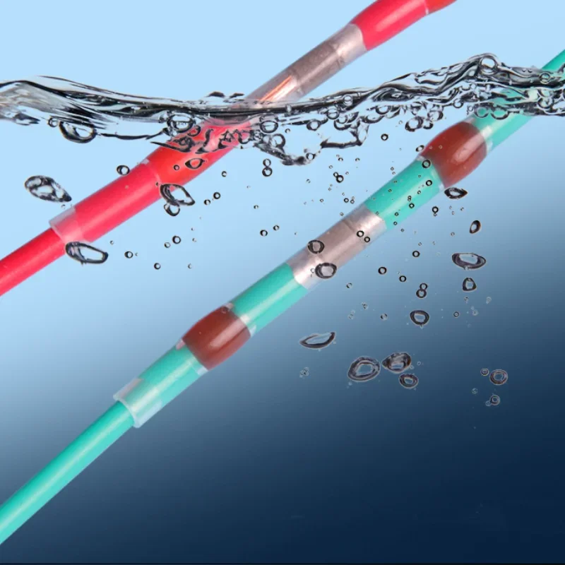 Solder Seal Wire Connectors Heat Shrink Insulated Electrical Cable Terminals Waterproof Butt Splice Wire Connector Kit