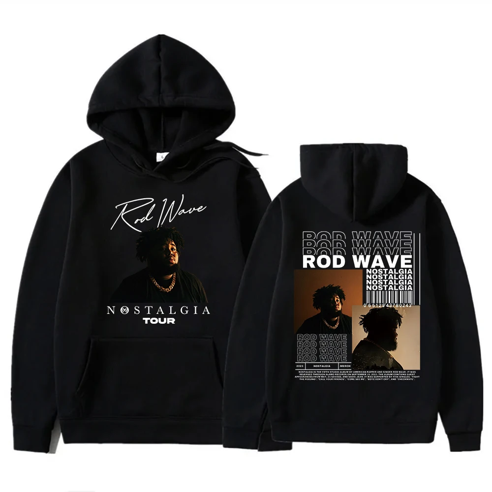 

Retro Rod Wave Rapper Vintage Hoodie Woman Man Hiphop Music Pullover Tops Streetwear Unisex