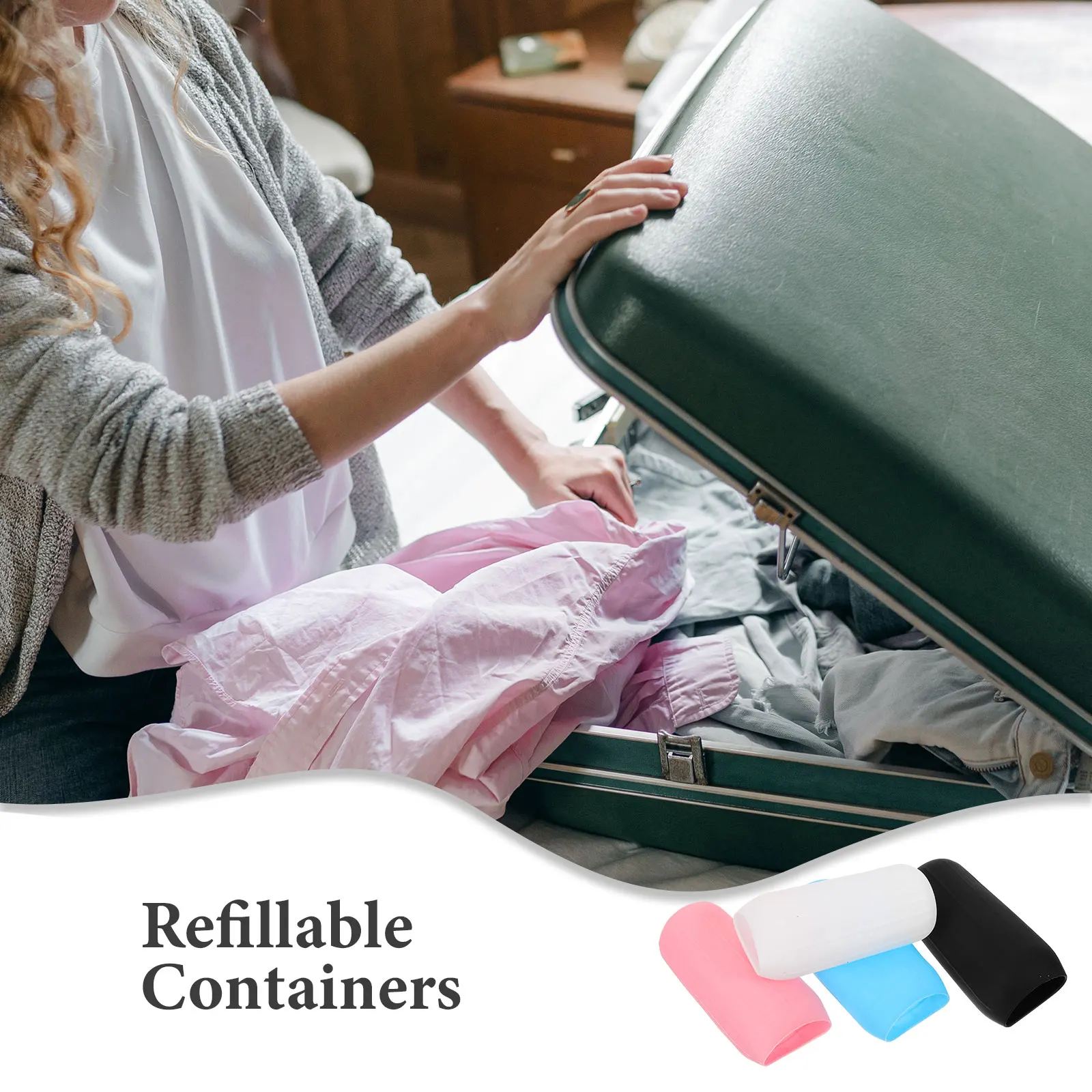 

8 Pcs 22cm Silicone Travel Bottles Covers Elastic Leak proof Protective Sleeves Shampoo Lotion Bath Accessories