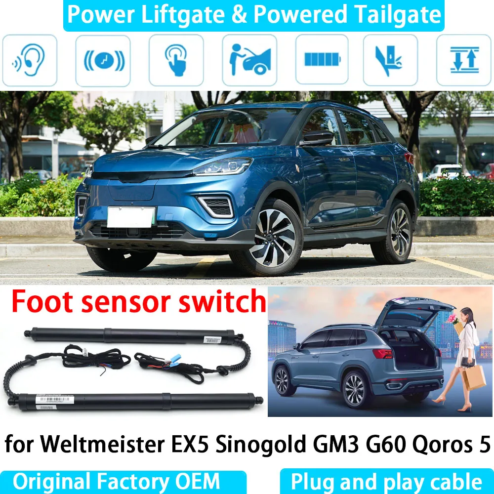 

for Weltmeister EX5 Sinogold GM3 G60 Qoros 5 Automatic Electric Power Liftgate Powered Tailgate Strut Tail Gate Lift System