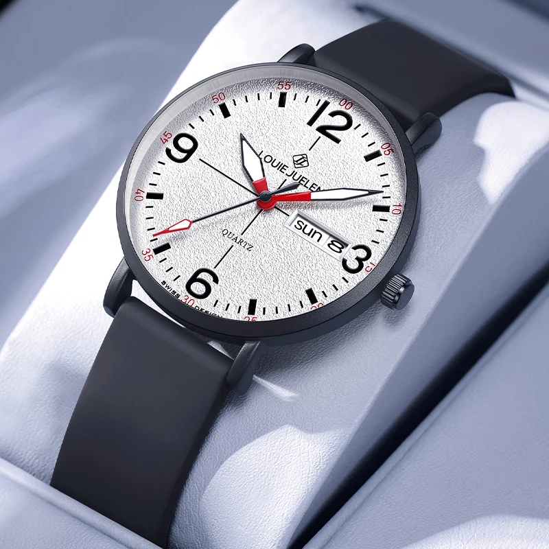 

LOUIEJUELEN молодежные часы ультратонкий еженедельный календарь стильные мужские кварцевые наручные часы мужские часы Relogio Masculino