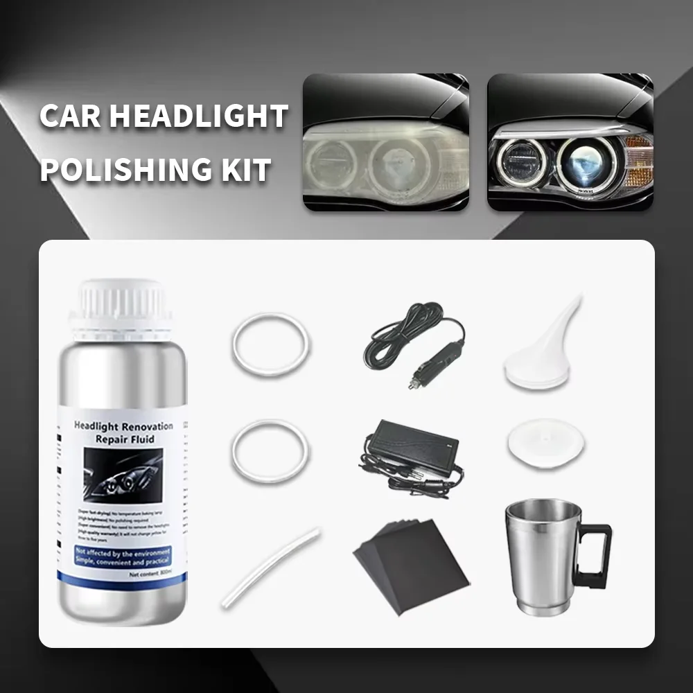 Kit de Polissage Chimique pour Lumière de Sauna, Liquide Polymère, Réparation, scanner, pour Voiture