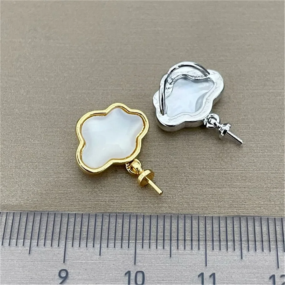 Classic Pearl Pendant Accessory 18K Plated Gold Pendant Settings Jewelry Findings Parts Fittings Connection Accessories D149