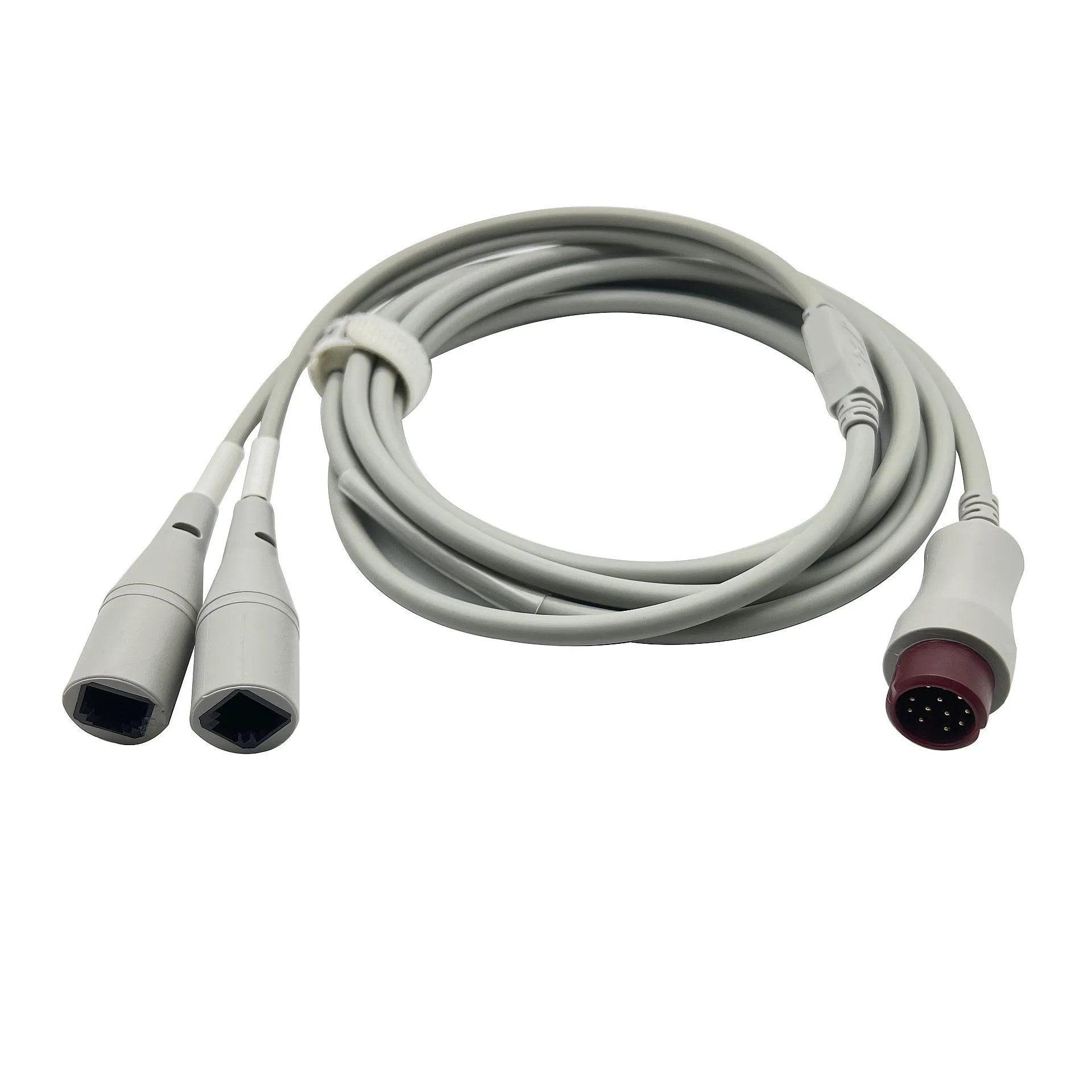 Compatible with Mindrays Edans Monitors 12-pin Invasive Bloods Pressure Cable Pressure Sensor One-point and Two-point Cable
